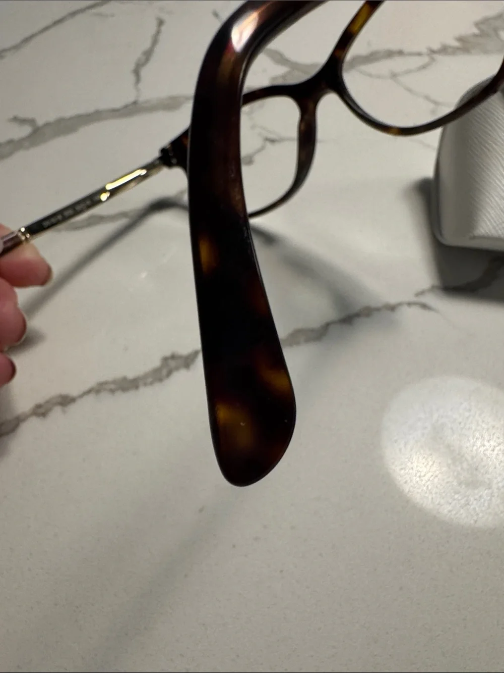 Dolce & Gabbana Brown Tortoise Cat Eye Glasses- prescription lenses with MK case - Picture 7 of 9
